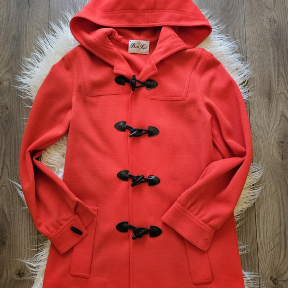 Red Toggle Coat - Picture 4 of 8